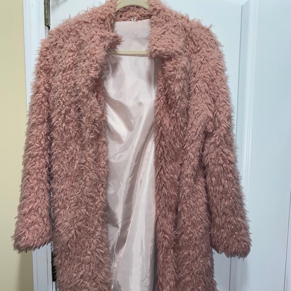 Pink Sherpa Jacket - Picture 1 of 3